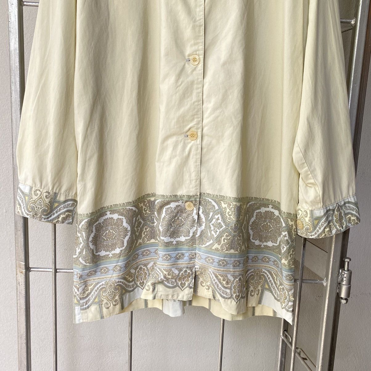 Etro ETRO Beige Pattern Trim Shirt Size M / US 6-8 / IT 42-44 - 4 Thumbnail