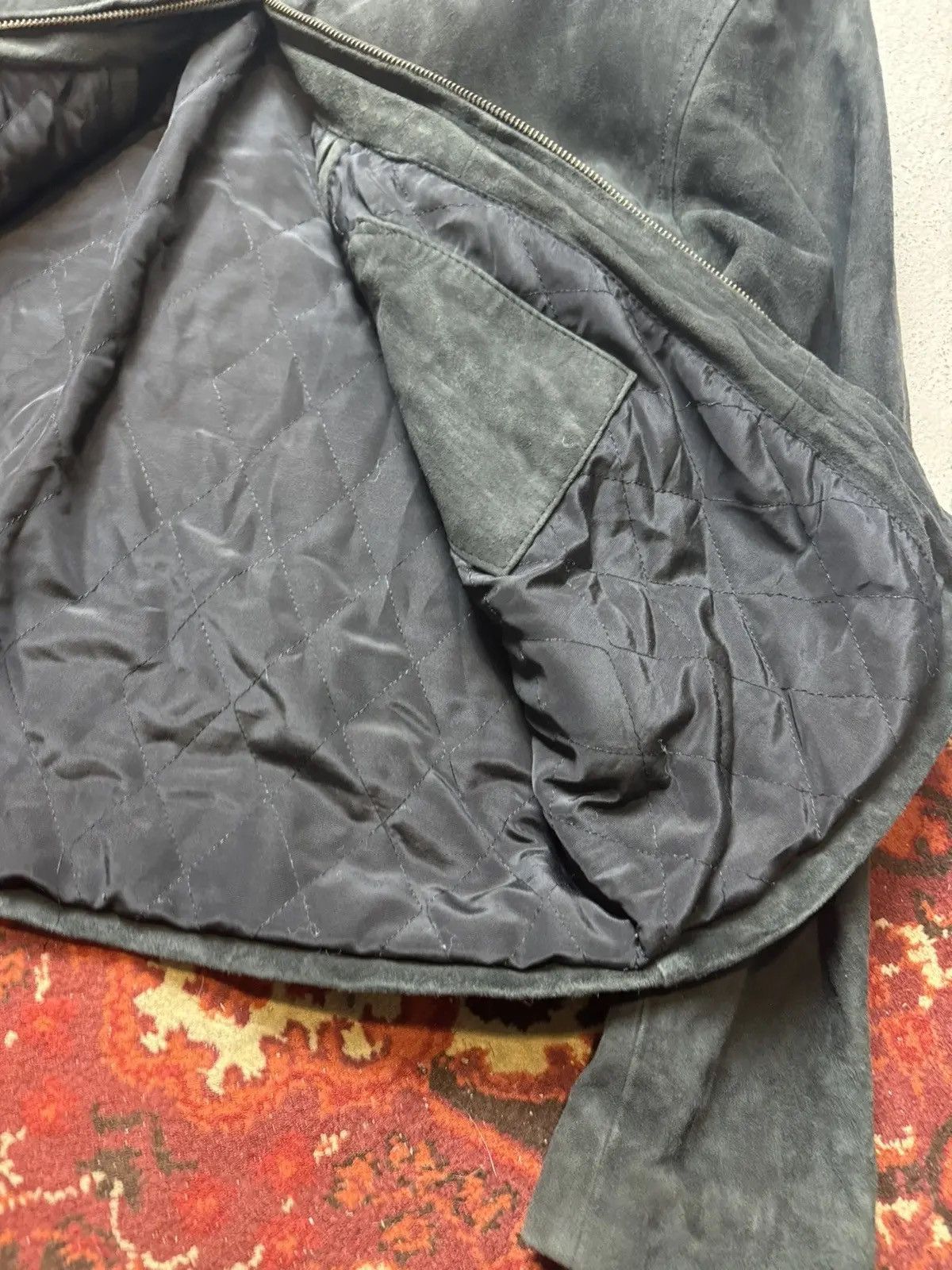 Vintage Vintage Y2K Black Leather Suide Opium Hearts Style Jacket Size US XL / EU 56 / 4 - 6 Thumbnail
