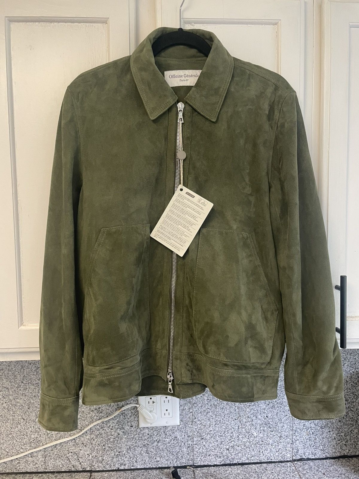 Officine Generale Suede Jacket Size US S / EU 44-46 / 1 - 2 Thumbnail