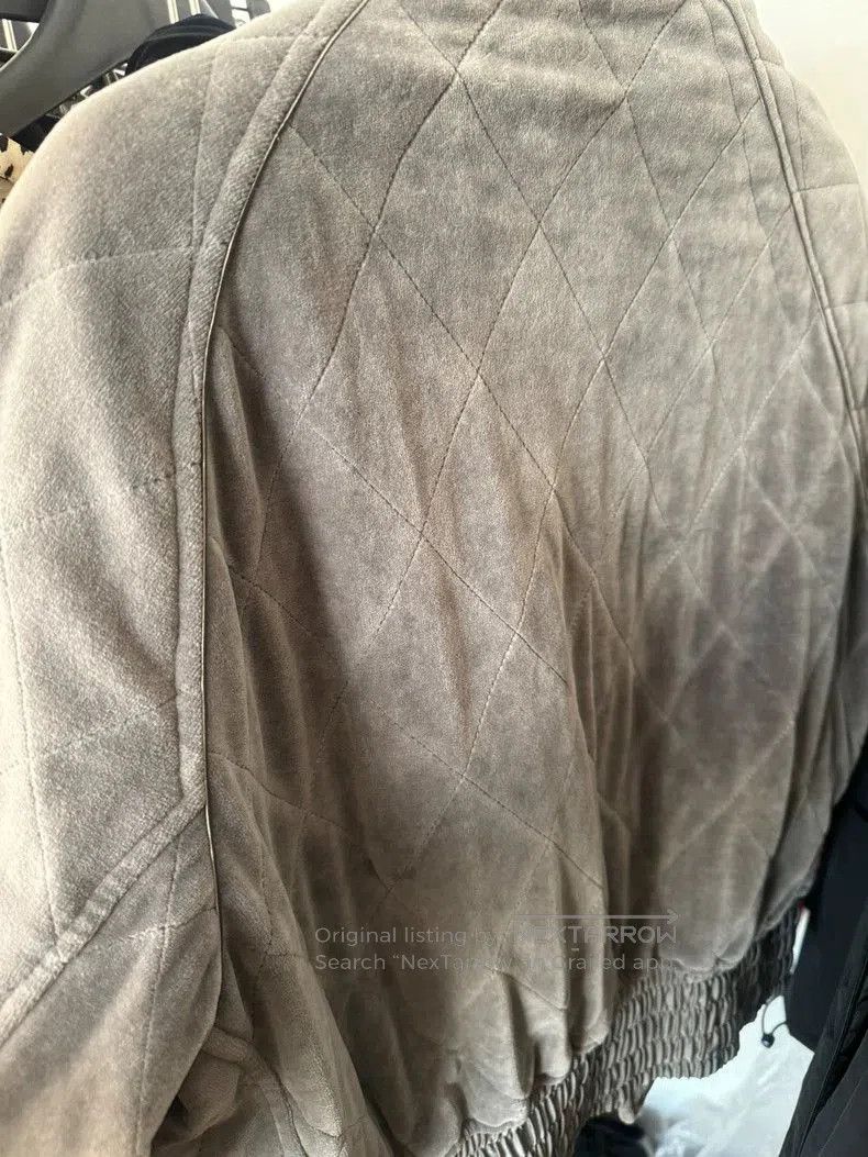 Haider Ackermann Velvet Bomber Jacket in Grey. Size US XS / EU 42 / 0 - 7 Thumbnail
