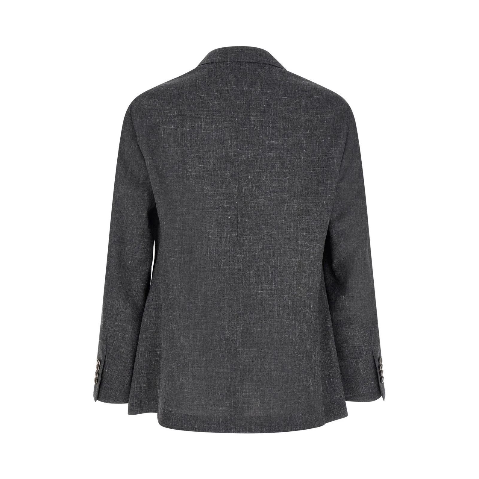 Brunello Cucinelli BRUNELLO CUCINELLI $5100 Dark Gray deconstructed Blazer New Size US XL / EU 56 / 4 - 2 Thumbnail