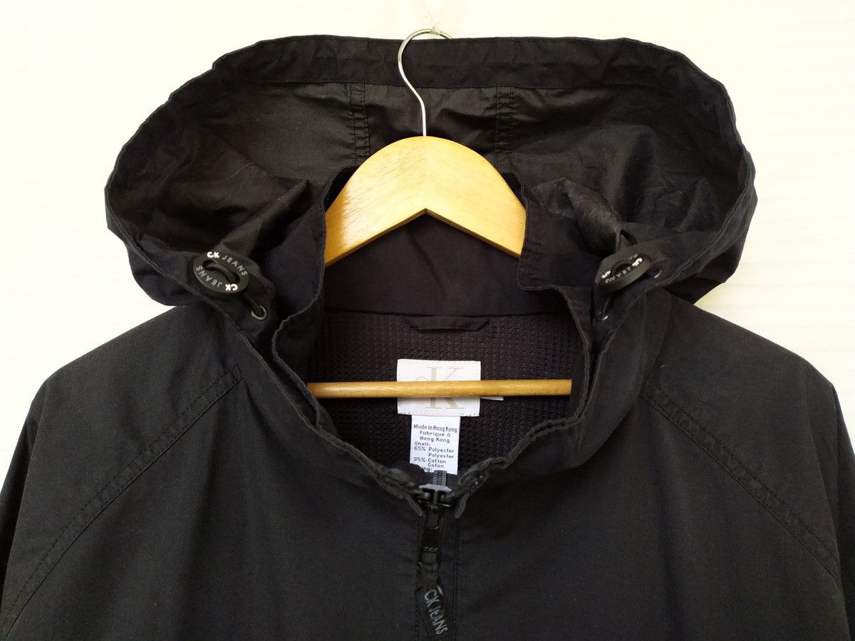 Calvin Klein × Vintage CK Calvin Klein 90s Jeans Zip Anorak Windbreaker Spellout Size US XXL / EU 58 / 5 - 2 Thumbnail