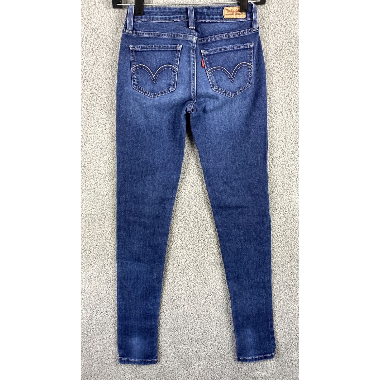 Zara Levi’s Zara Jeans Skinny Ankle Jeans Women Size 2 Mid Rise Dark Wash Denim Black Blue/ 31-28 Slim Stretch Pocket 5-Pocket Modern Classic Womens Noël Size 26" / US 2 / IT 38 - 6 Thumbnail