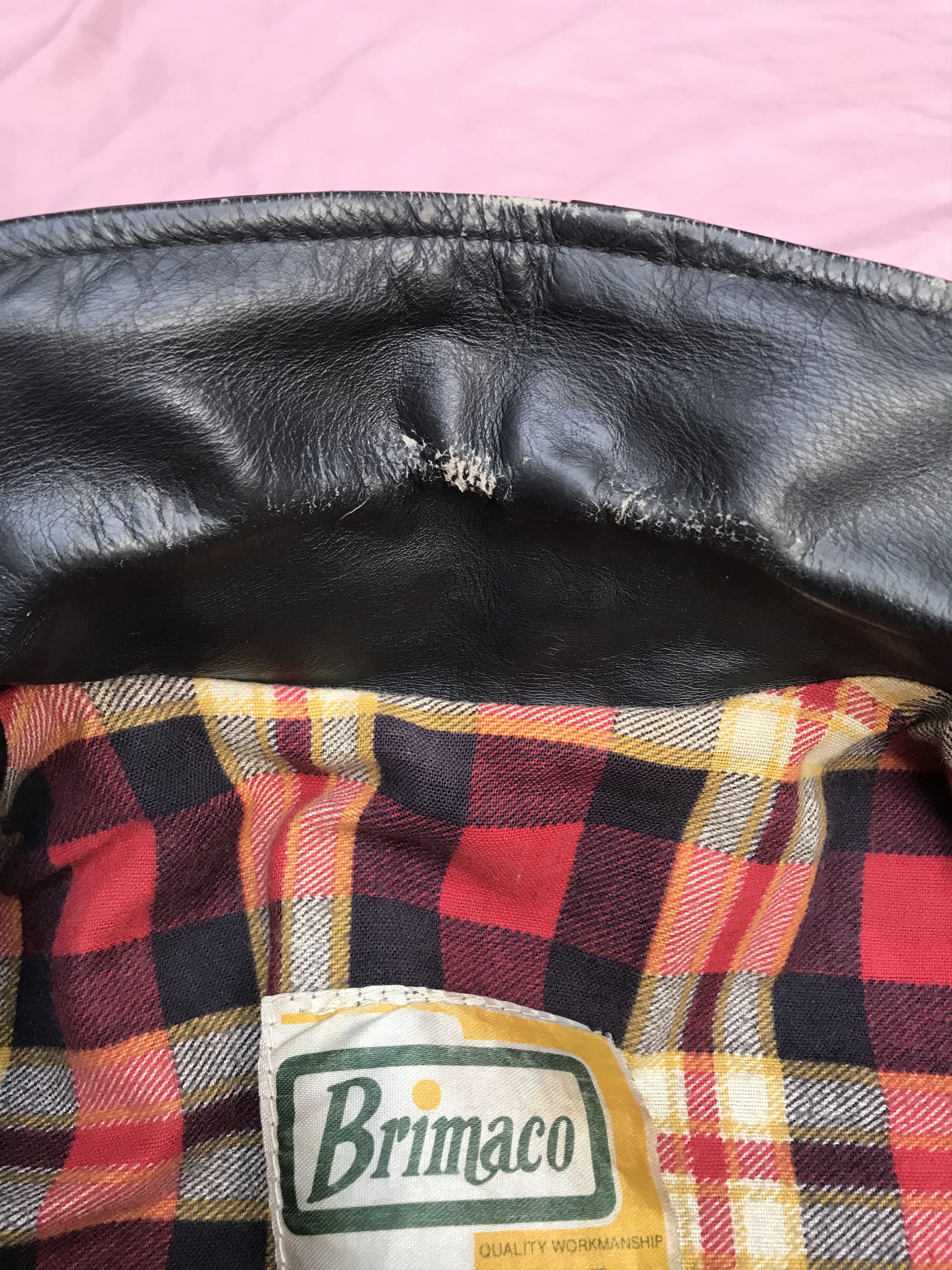 Other BRIMACO ANTIQUE 60s LEATHER PERFECTO JACKET Size US S / EU 44-46 / 1 - 9 Thumbnail