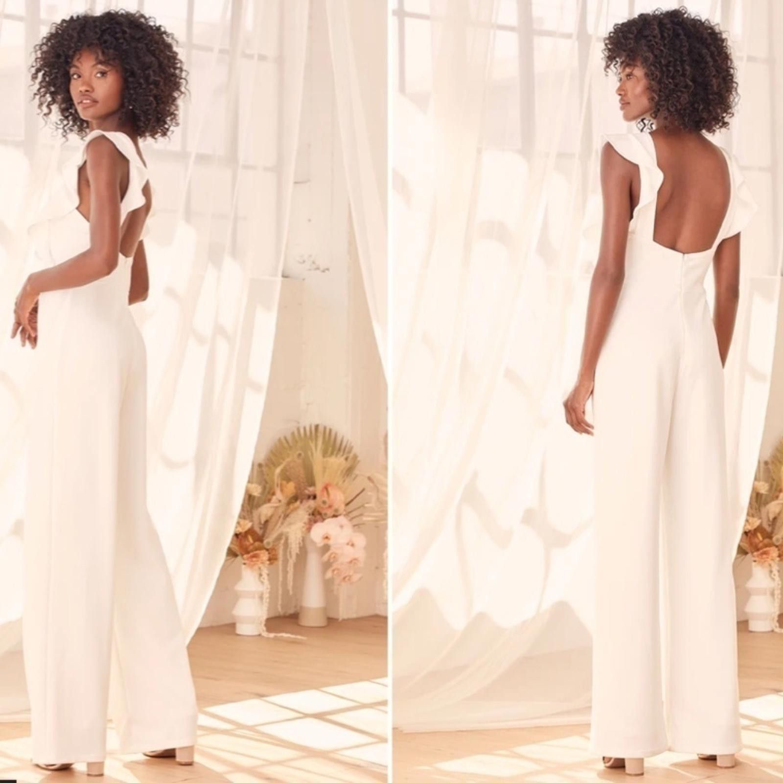 Lulus LULU's Elegant Sexy Wedding Bridal Shower Engagement Bridal Size L / US 10 / IT 46 - 3 Thumbnail