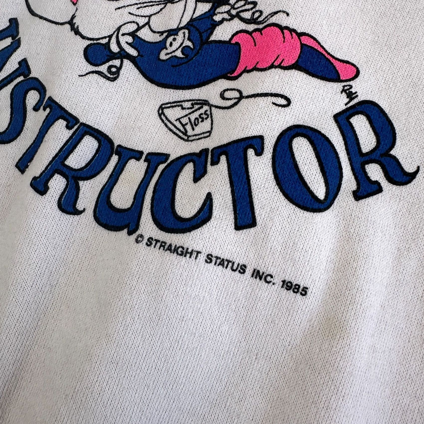 Vintage Bassett Walker Flossercise Instructor Pullover Sweatshirt White Men's M Size US M / EU 48-50 / 2 - 4 Thumbnail