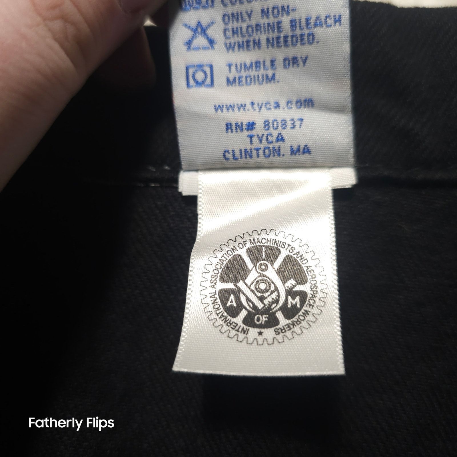 Other Vintage TSO Black Denim Tour Jacket Tiger Guitar USA Med Size M / US 6-8 / IT 42-44 - 13 Thumbnail