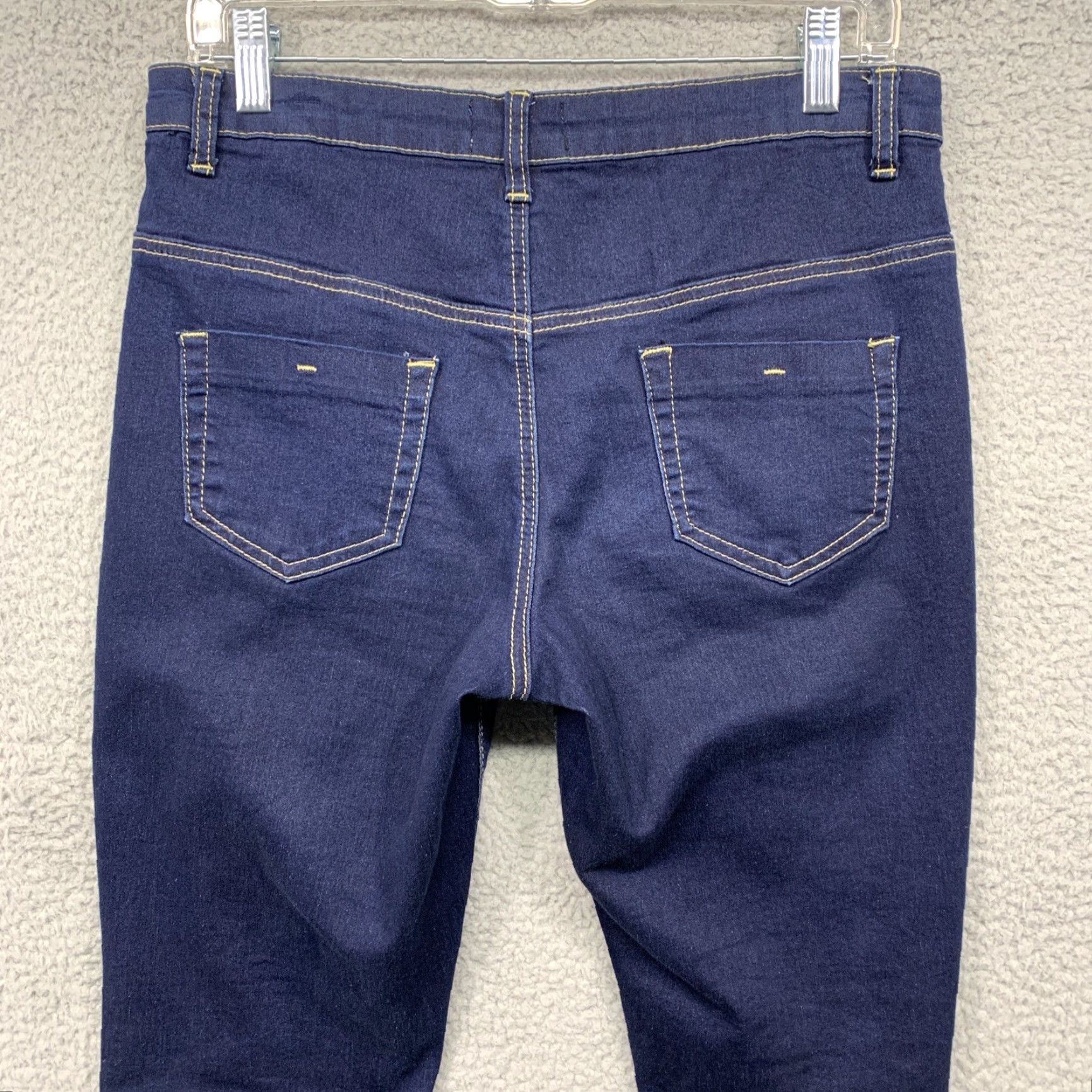 Vintage NY Jeans NY Trends-4 Jeans Women’s Size 8 Distressed Dark Blue Stretch Easy Care 5-Pocket Jeans Women Size 30" / US 8 / IT 44 - 5 Thumbnail
