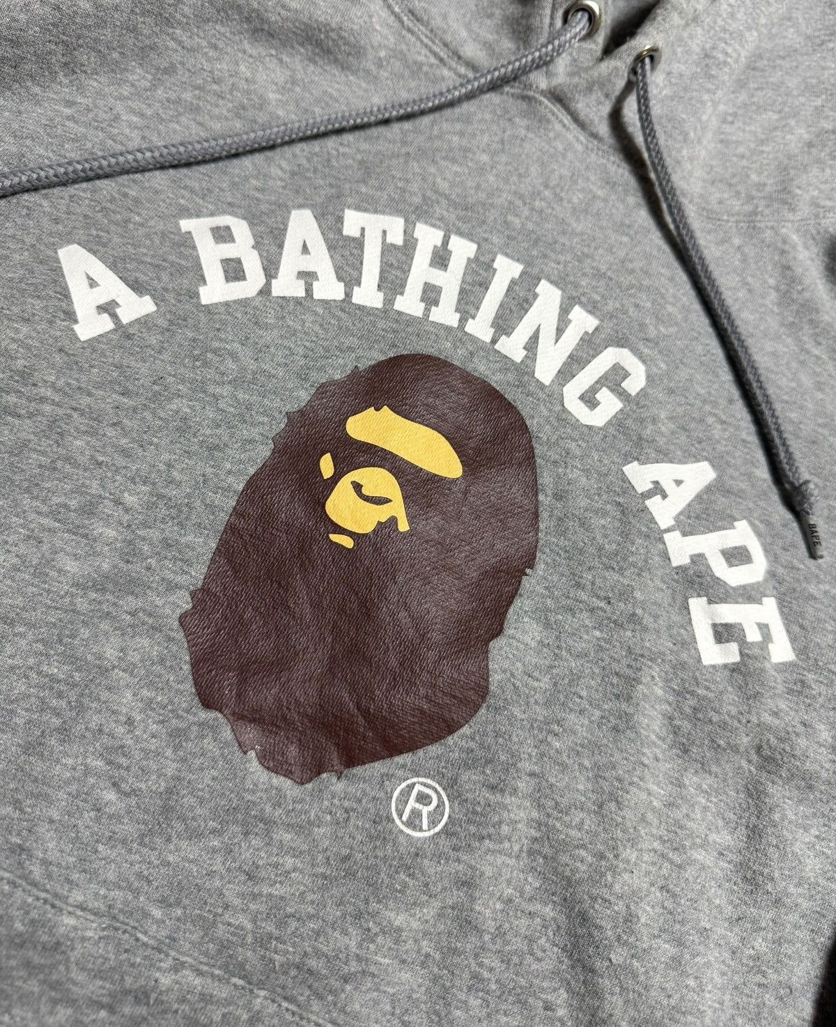 Bape BAPE Pullover Hooded Gray Size US XL / EU 56 / 4 - 2 Thumbnail