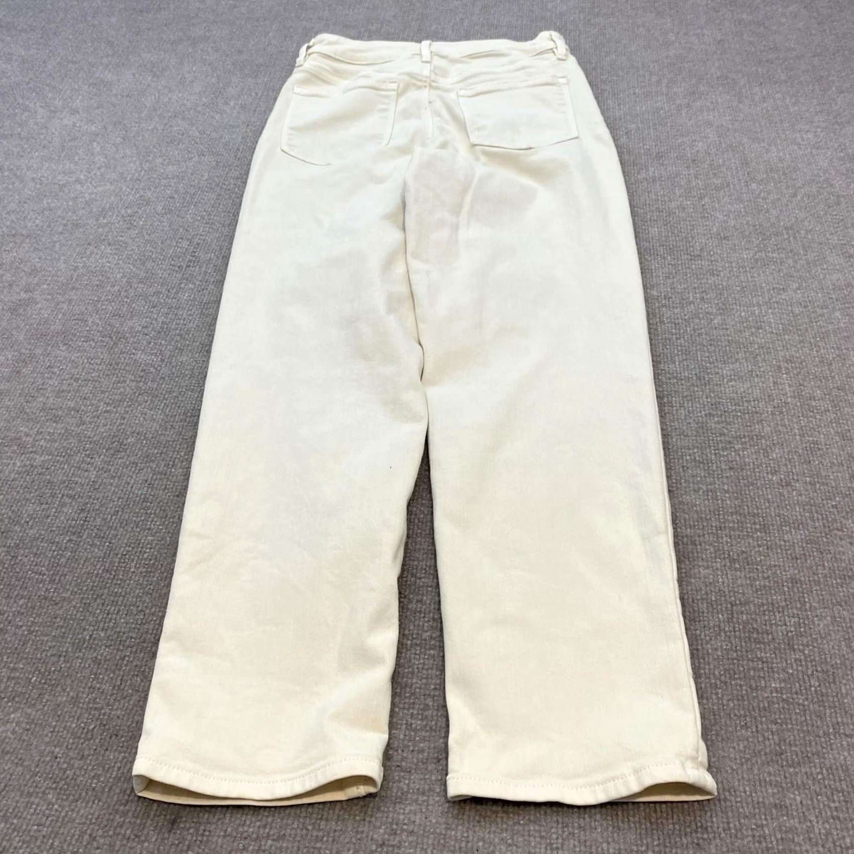 Athleta Athleta Jeans Womens 4 White Straight Light Wash High Rise Stretch Denim Size 27" / US 4 / IT 40 - 3 Thumbnail