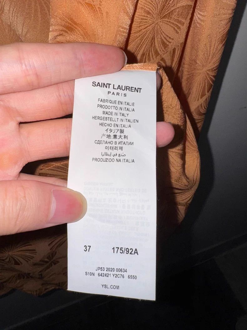 Saint Laurent Paris Saint Laurent Paris size 37 20ss silk shirt with full hibi Size US M / EU 48-50 / 2 - 8 Thumbnail