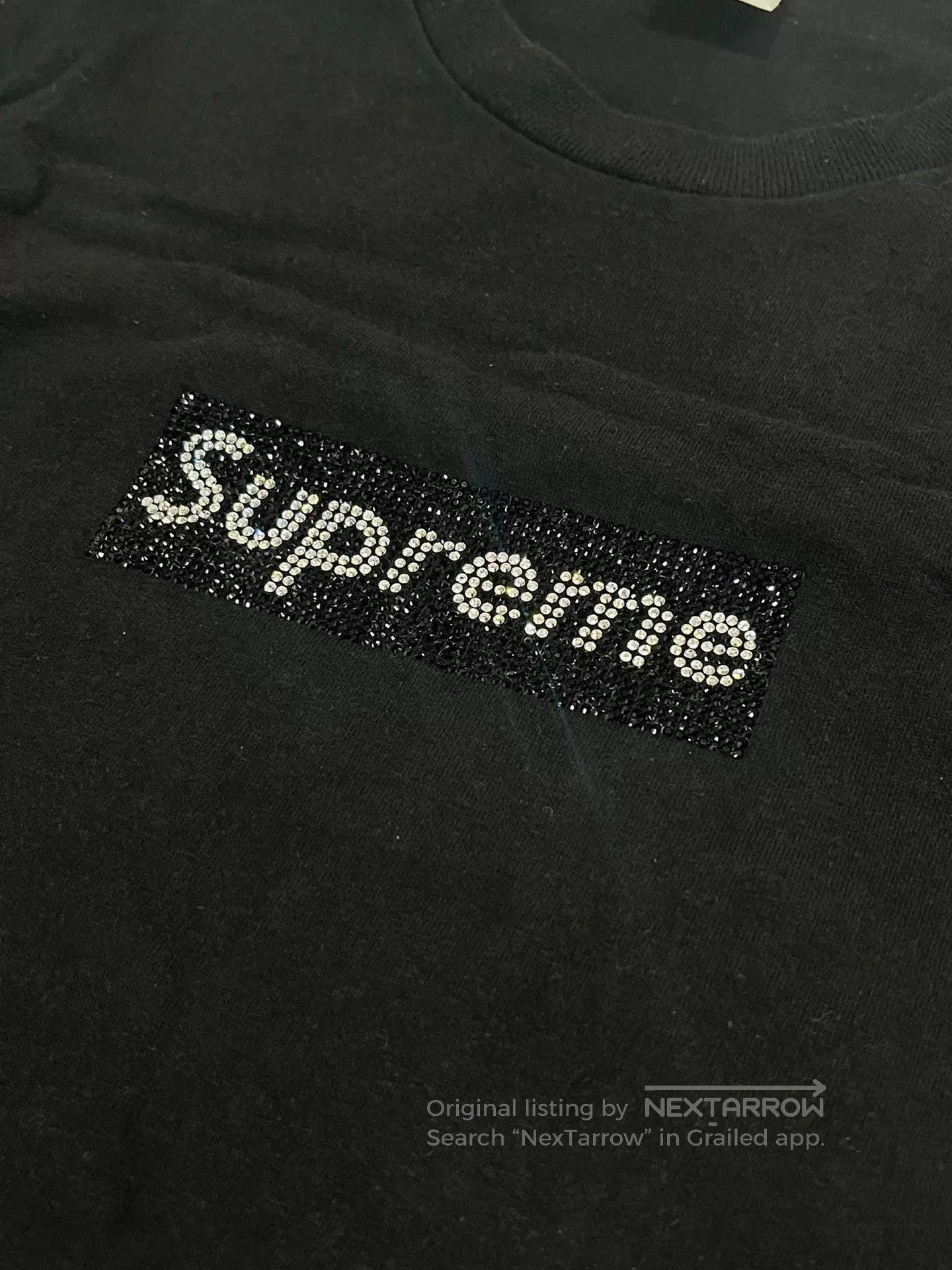 Supreme Swarovski x Supreme Box Logo Short Sleeve. Size US M / EU 48-50 / 2 - 3 Thumbnail