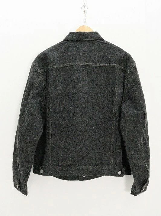 A.PRESSE A. PRESSE Black Denim Trucker Jacket AP-1002 Cotton Black Size US M / EU 48-50 / 2 - 4 Thumbnail