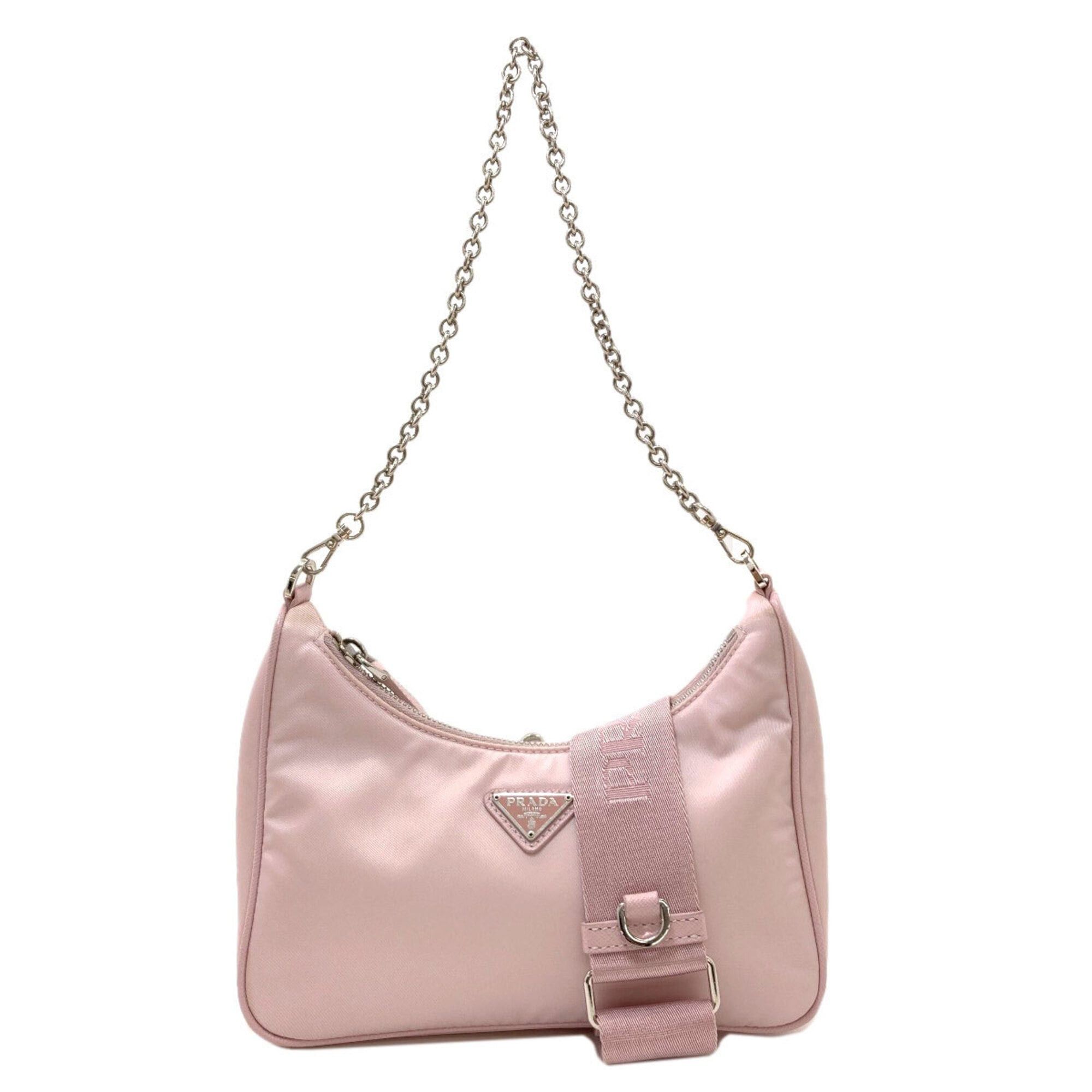Prada Prada Logo Hardware 2-Way Nylon Shoulder Bag for Women PRADA Size ONE SIZE - 1 Thumbnail