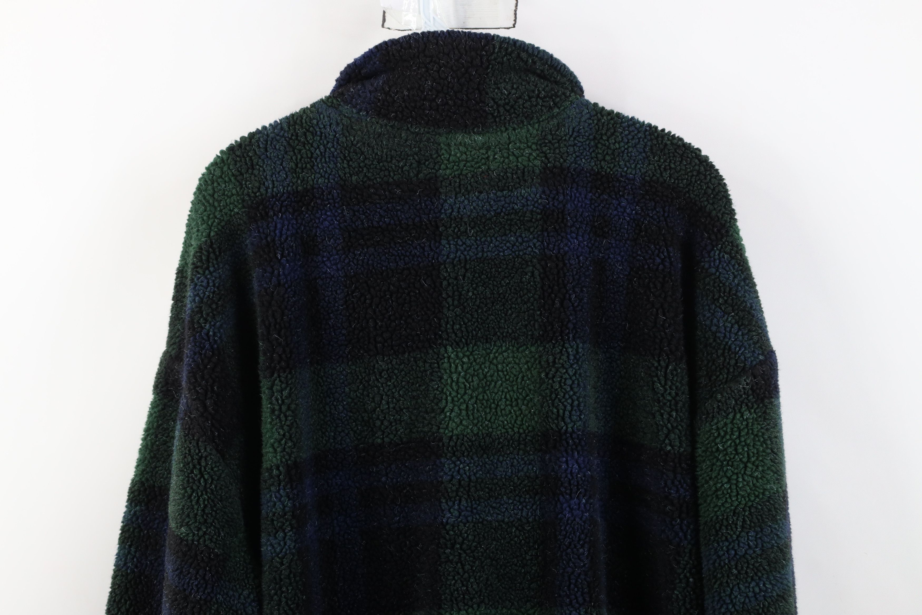 Vintage Vintage 90s Streetwear Half Zip Pullover Sweater Plaid Size US XL / EU 56 / 4 - 12 Thumbnail