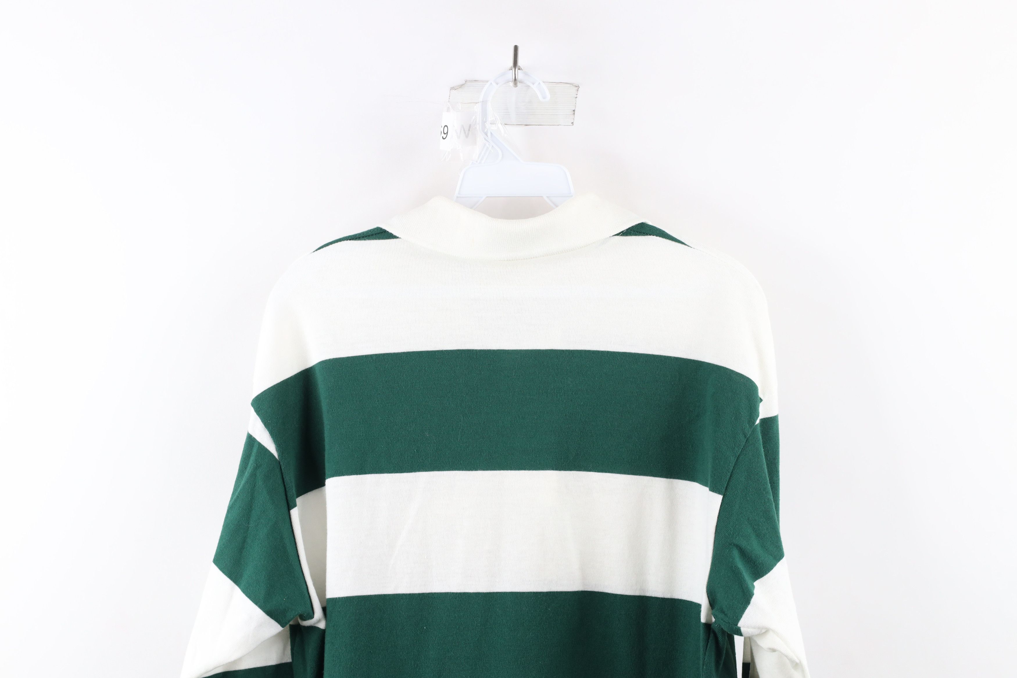Vintage Vintage 90s Streetwear Striped Long Sleeve Rugby Polo USA Size US L / EU 52-54 / 3 - 10 Thumbnail