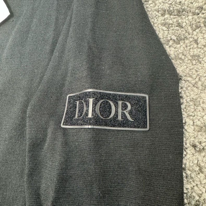 Dior Dior Embroidered cuff label cashmere knitted sweater Size US XS / EU 42 / 0 - 4 Thumbnail