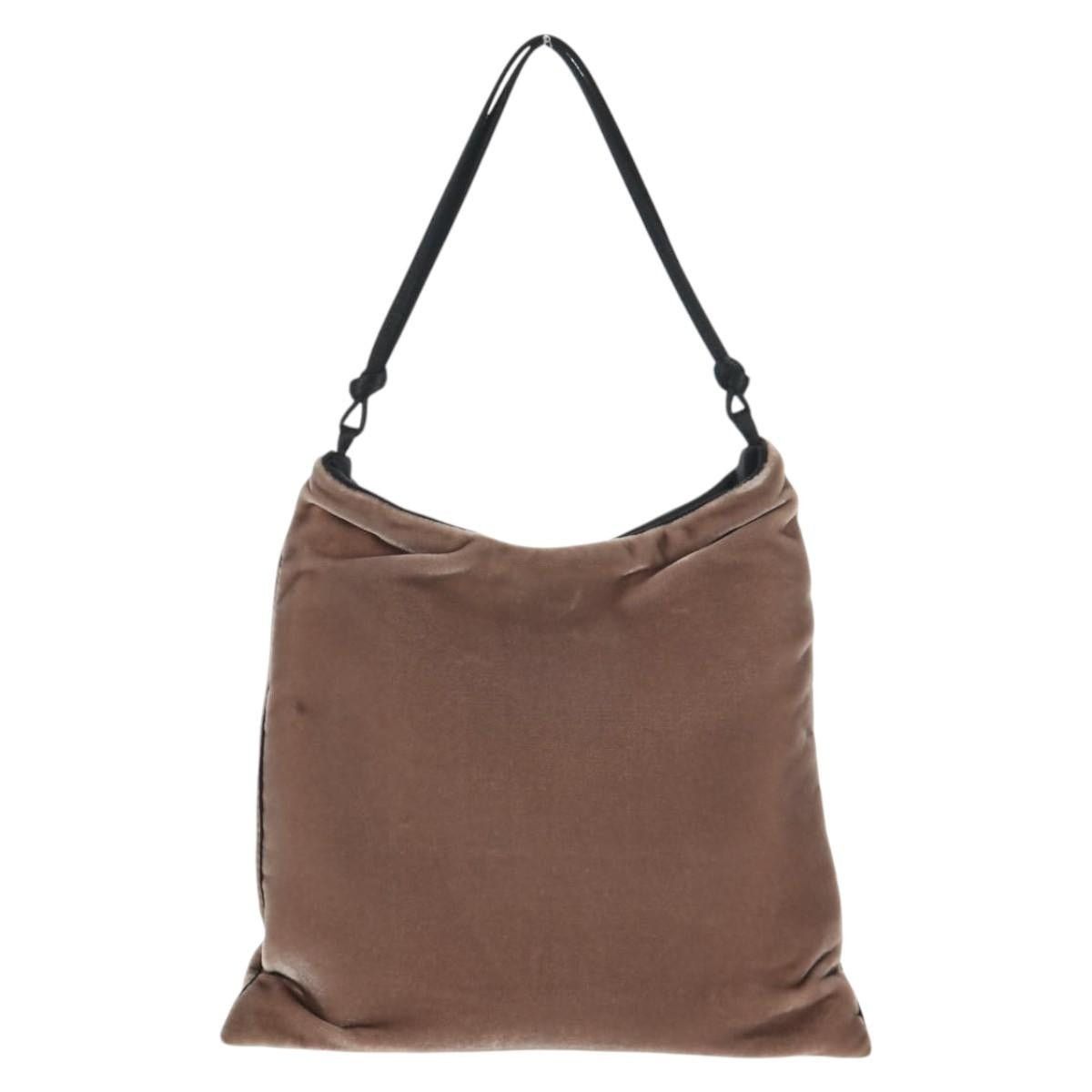 Prada PRADA Hand Bag Velor Gray Size ONE SIZE - 2 Thumbnail
