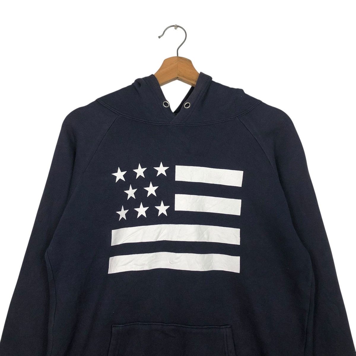 Vintage 🔥VINTAGE HOODIE PULL OVER ONEITA USA FLAG BIG LOGO Size US M / EU 48-50 / 2 - 15 Thumbnail