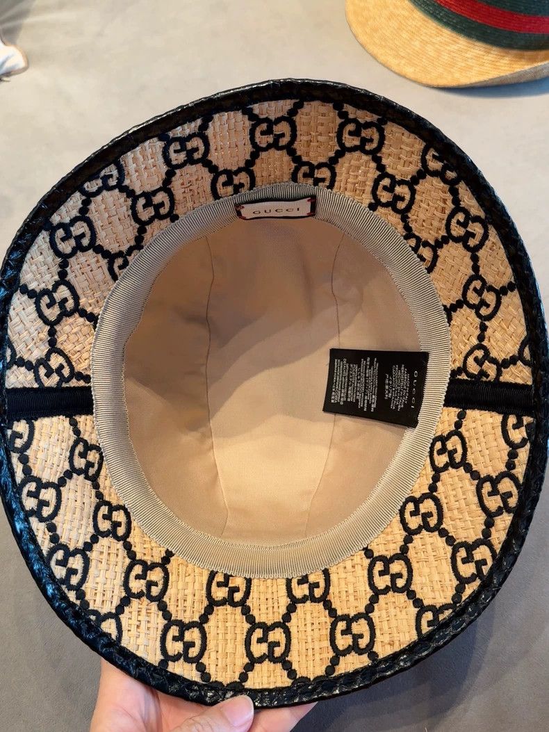 Gucci Gucci Logo woven straw hat 2503-Nextarrow Size ONE SIZE - 7 Thumbnail