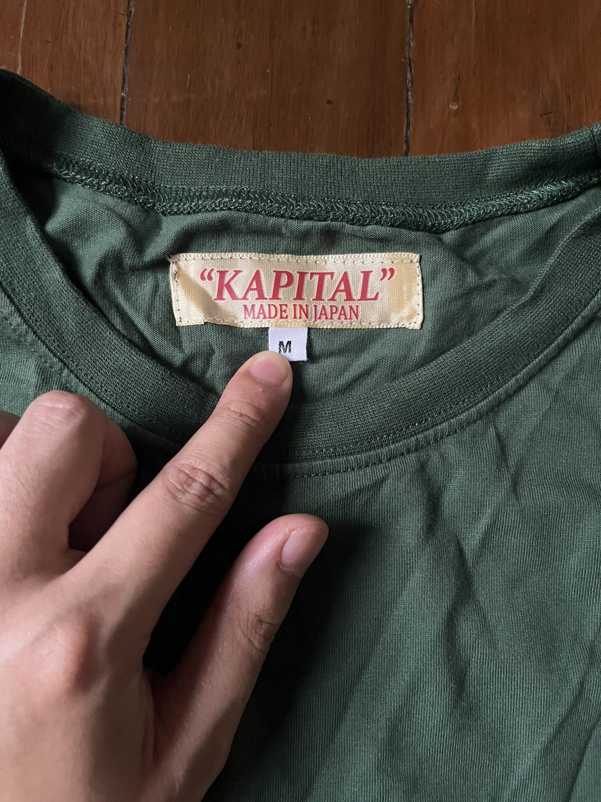 Kapital Kapital Windowpane eyelet-detail cotton T-shirt Tee Size US M / EU 48-50 / 2 - 6 Thumbnail