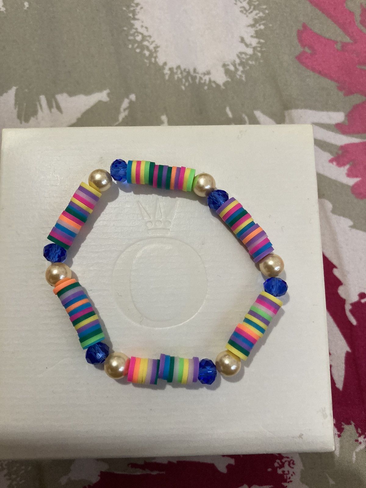 Other Polymer colourful beaded and faux pearl bracelet Size ONE SIZE - 1 Thumbnail