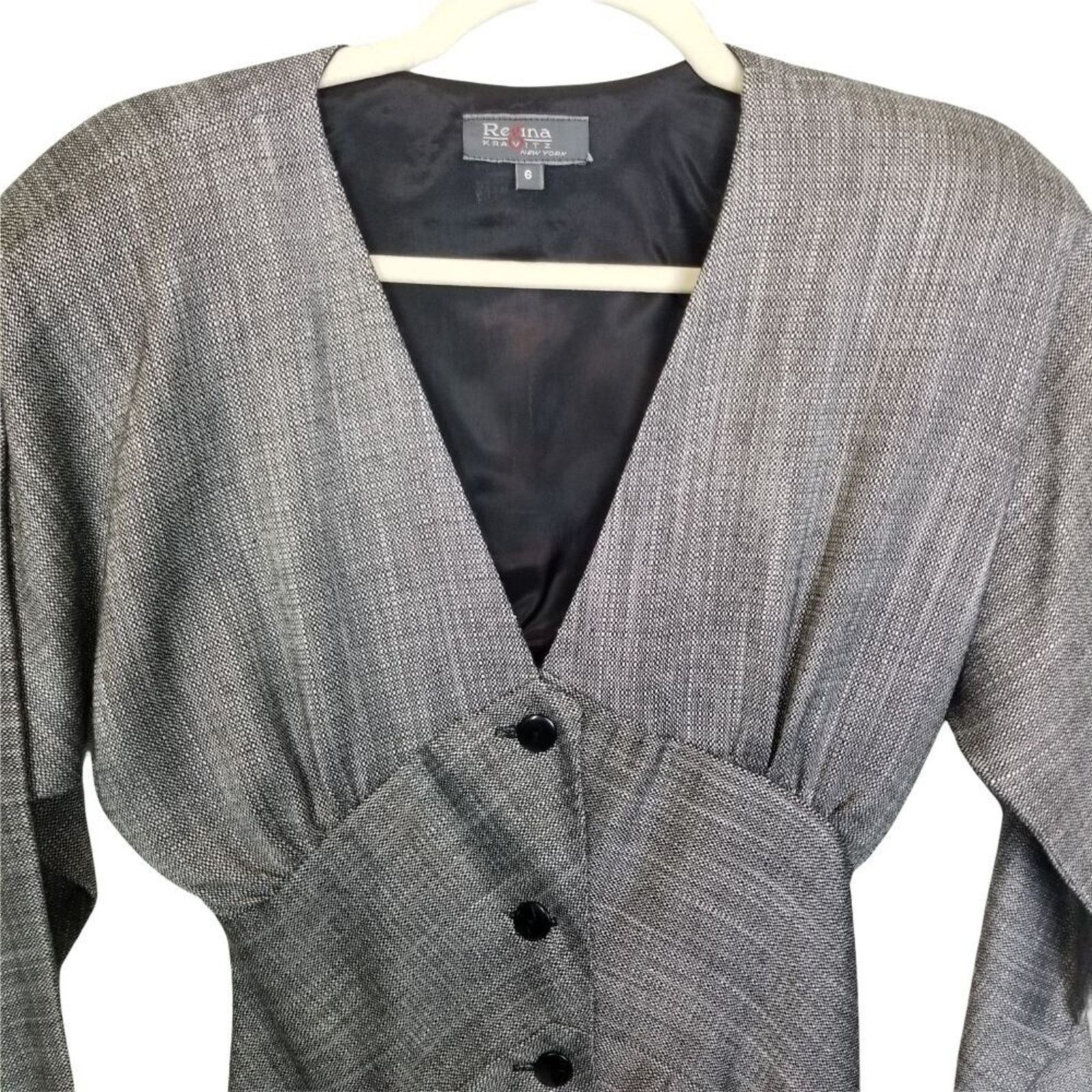 Vintage Vintage Regina Kravits Womens Midi Sheath Dress Sz 6 Career Size M / US 6-8 / IT 42-44 - 2 Thumbnail
