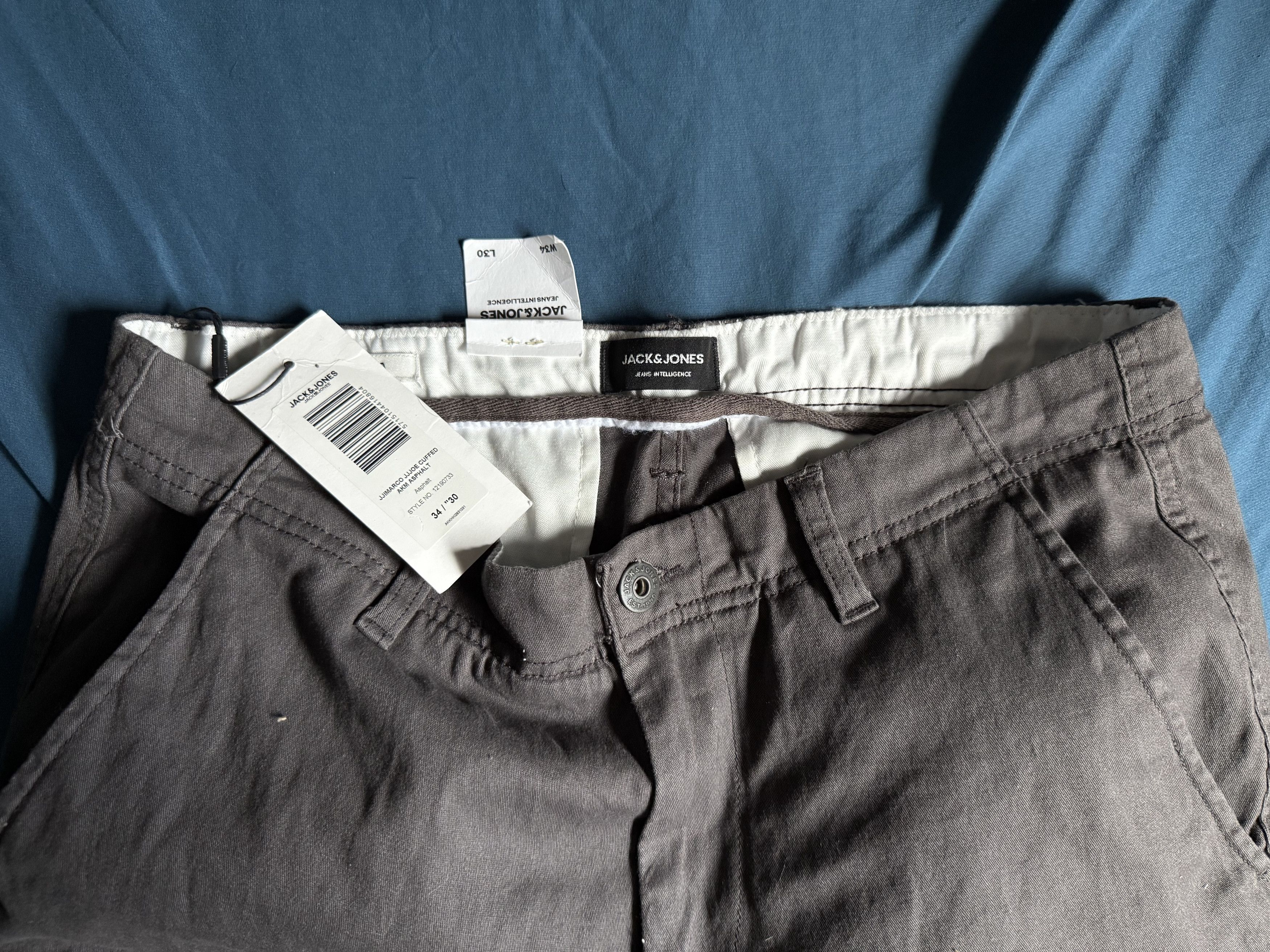Jack & Jones JACK & JONES Slim Marco Green Cargo Pants Joggers Mens 34x30 Size US 34 / EU 50 - 4 Thumbnail