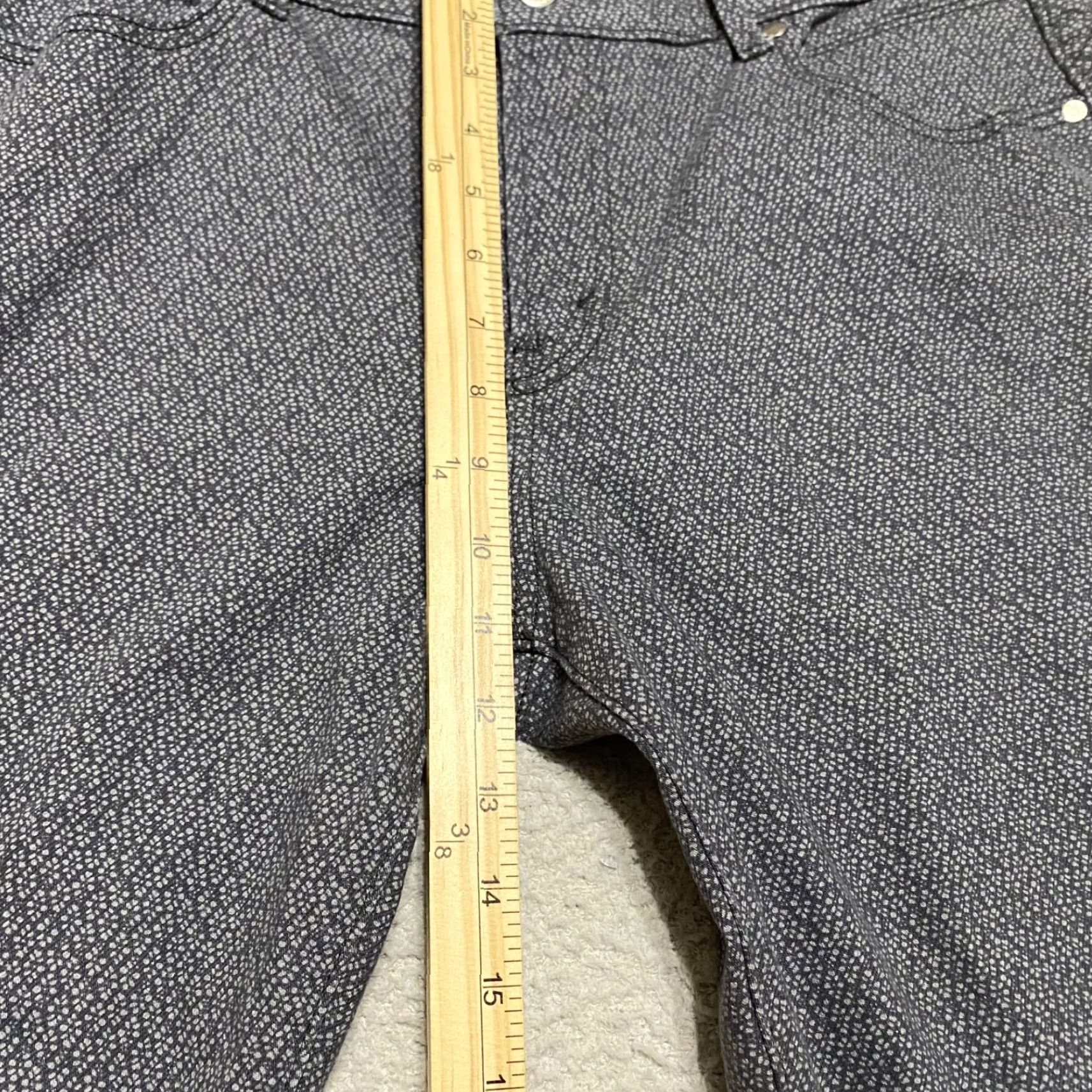 Levi's Levi's 505 Jeans Womens sz 16 Gray Geometric Denim Straight Leg Mid Rise Size 24" / US 00 / IT 34 - 4 Thumbnail