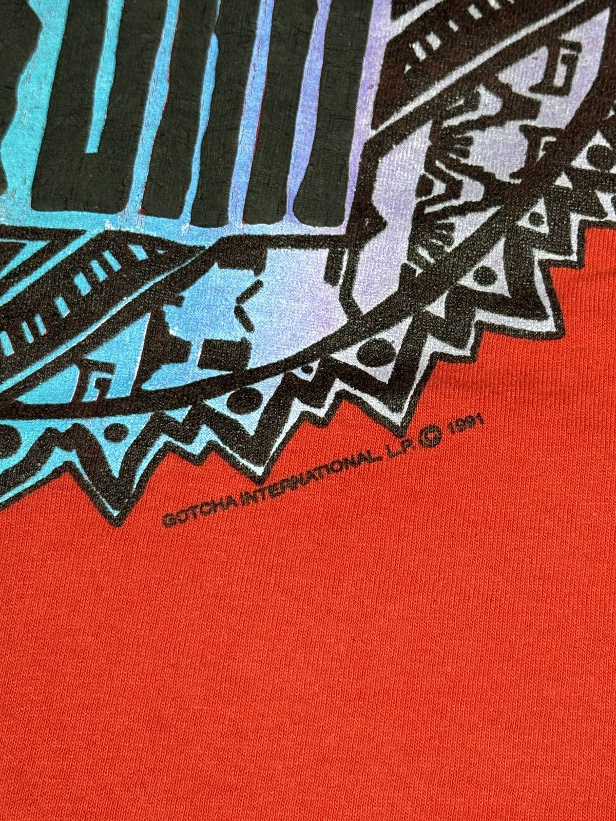 Gotcha × Vintage Vintage 90s GOTCHA Beach Surfer Retro Red Graphic T Shirt Size US L / EU 52-54 / 3 - 3 Thumbnail