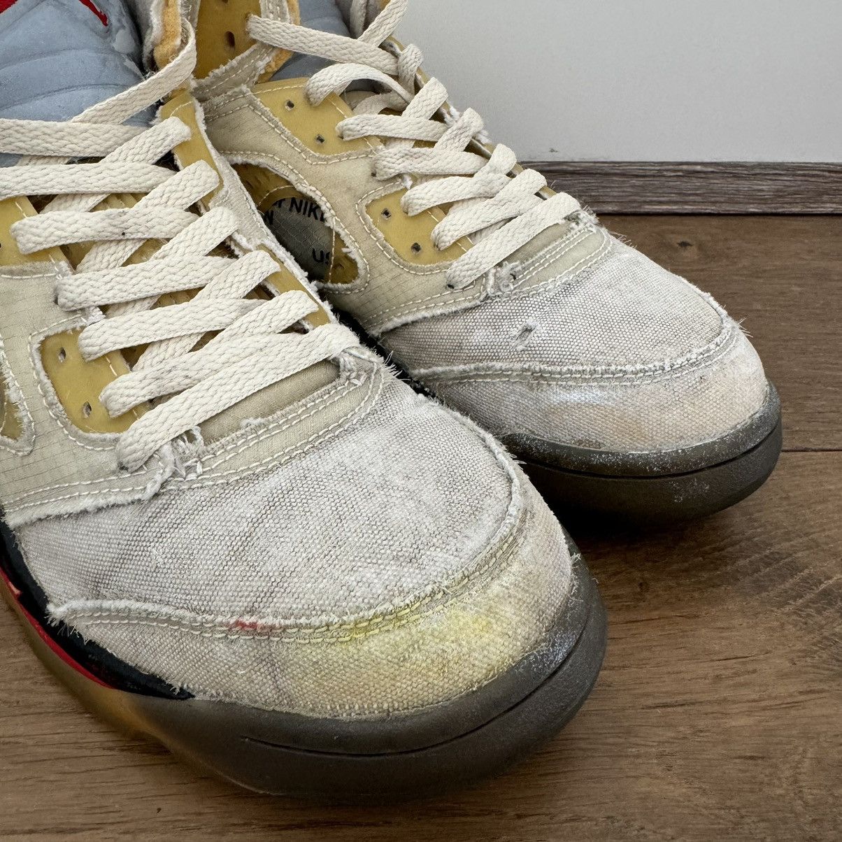 Jordan Brand × Off-White Air Jordan 5 Off White Sail Size US 8 / EU 41 - 3 Thumbnail