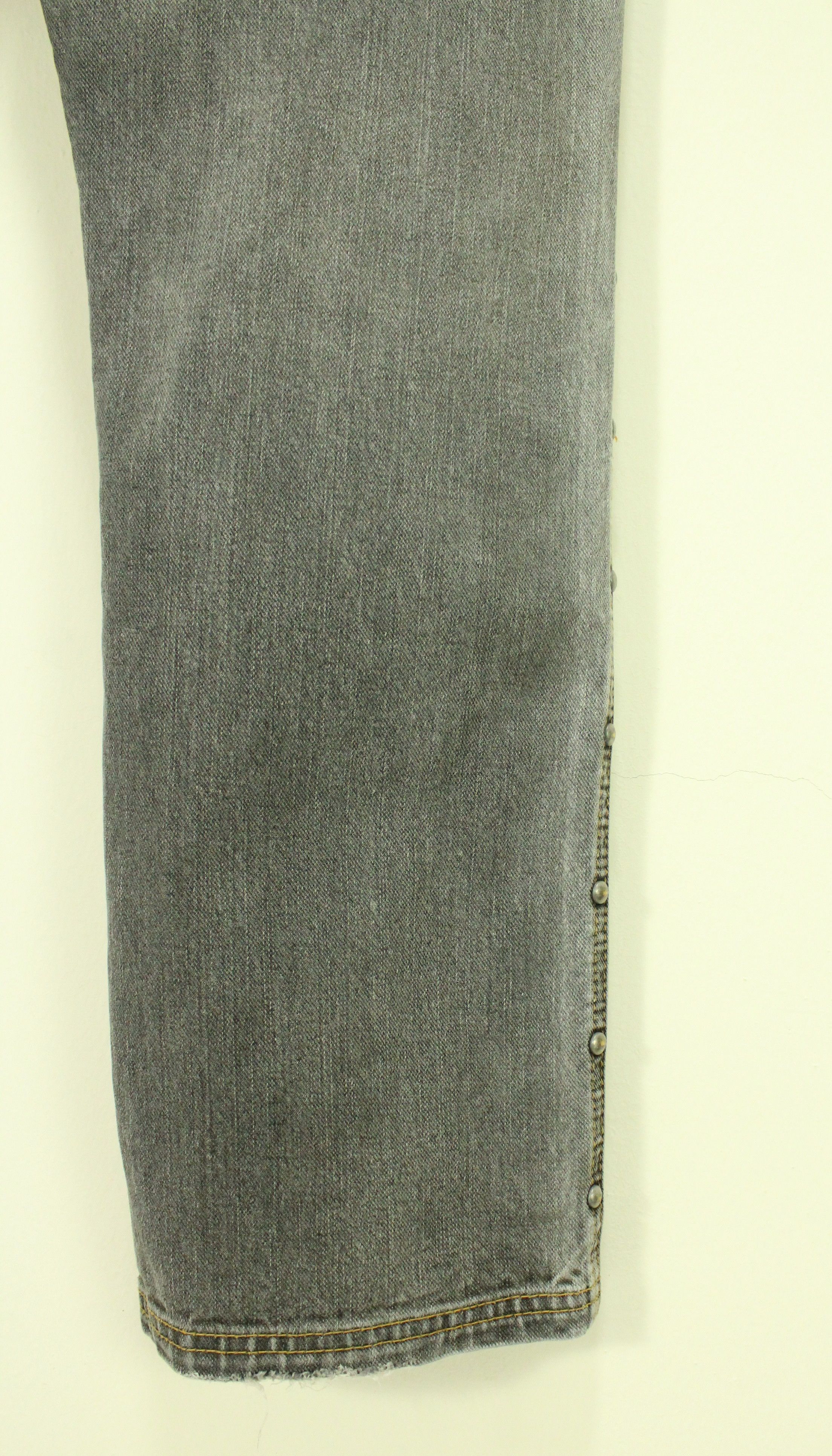 If Six Was Nine × In The Attic × Tornado Mart ALGONQUINS Denim Japanese Punk Gothic Grunge Outseam Riveted Size 32" / US 10 / IT 46 - 13 Thumbnail