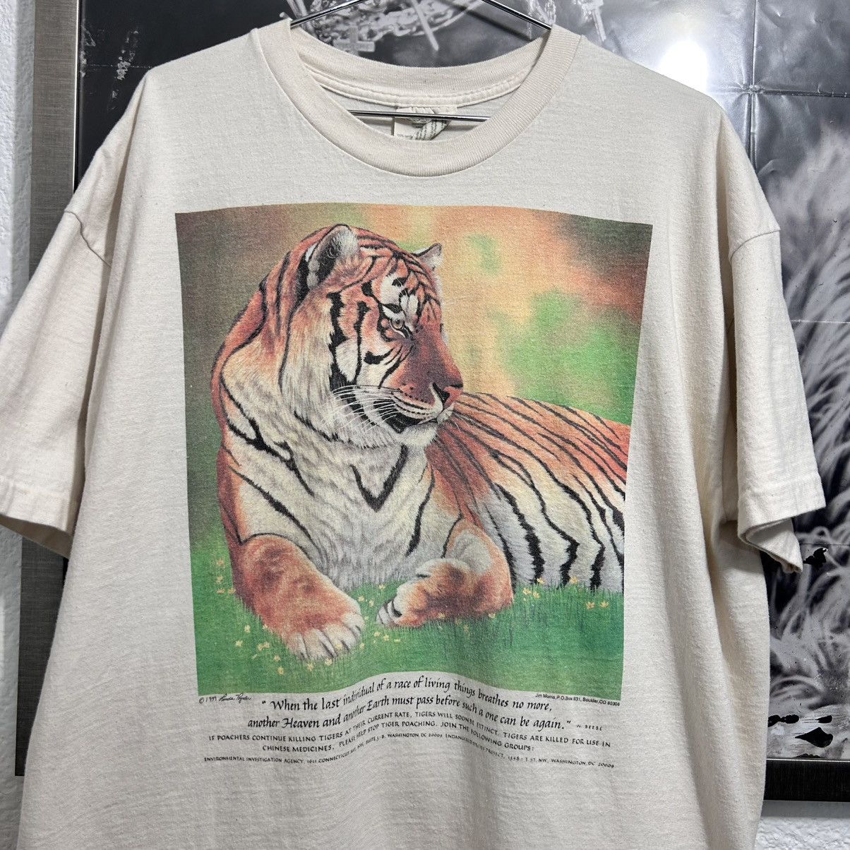 Vintage TIGER ECOSPORT VINTAGE 1990’s ART Size US XXL / EU 58 / 5 - 2 Thumbnail