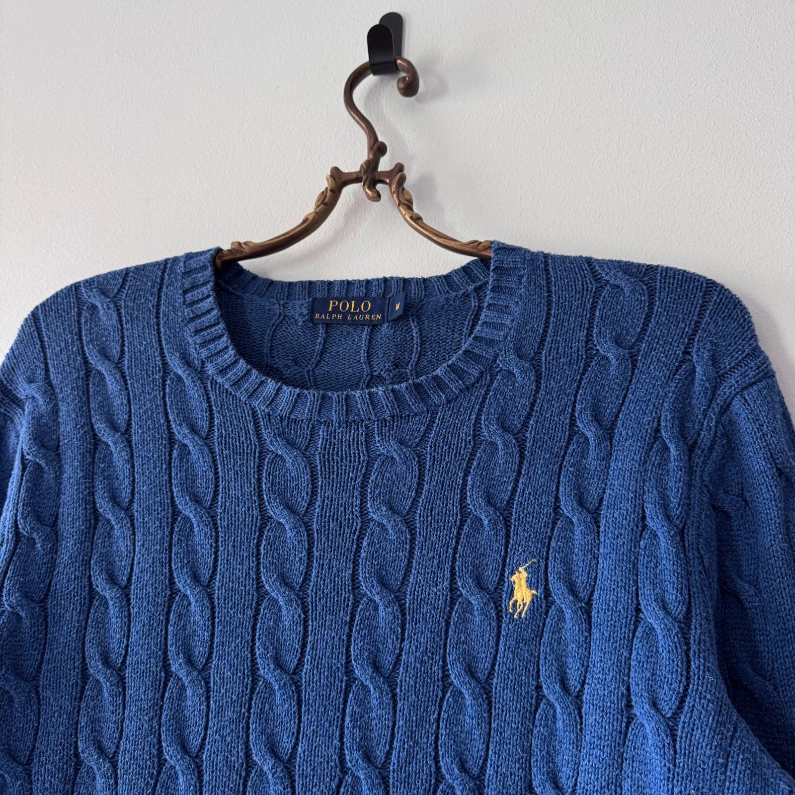 Polo Ralph Lauren Ralph Lauren Knitted Vintage Sweater Blue Men’s Oldmoney Size US M / EU 48-50 / 2 - 4 Thumbnail