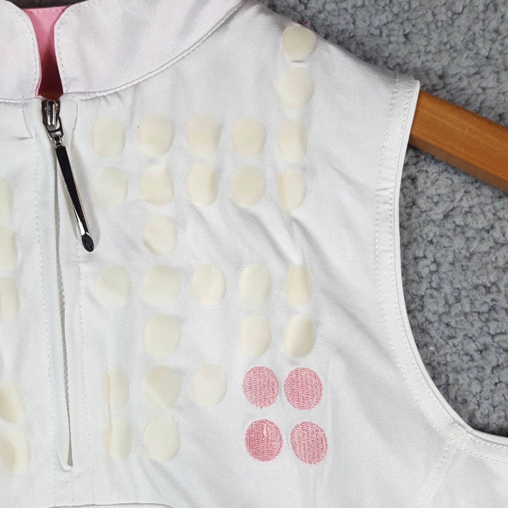 Vintage VINTAGE Jamie Sadock Tank Shirt XS White Sleeveless Zip Collared Polo 00s Y2K Preppy Golf Bodysuit Women Size XS / US 0-2 / IT 36-38 - 3 Thumbnail
