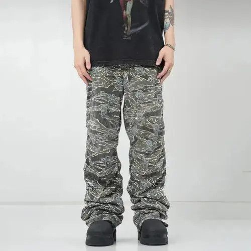 camo skate fade baggy cargo pants