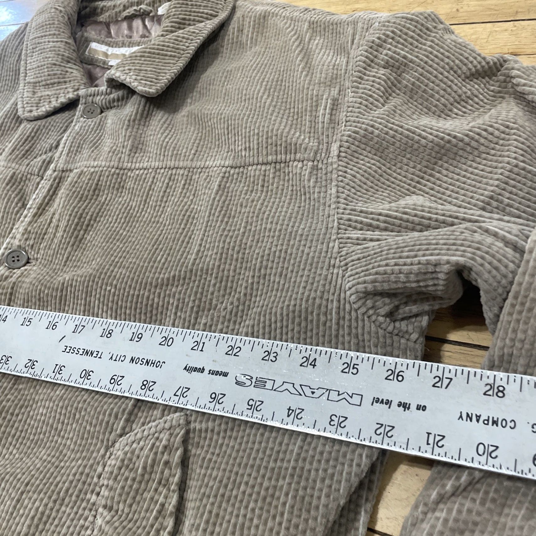 Perry Ellis VINTAGE Perry Ellis Corduroy Jacket Men L Khaki Brown Lined Western Bomber 90s Coat Size US L / EU 52-54 / 3 - 7 Thumbnail