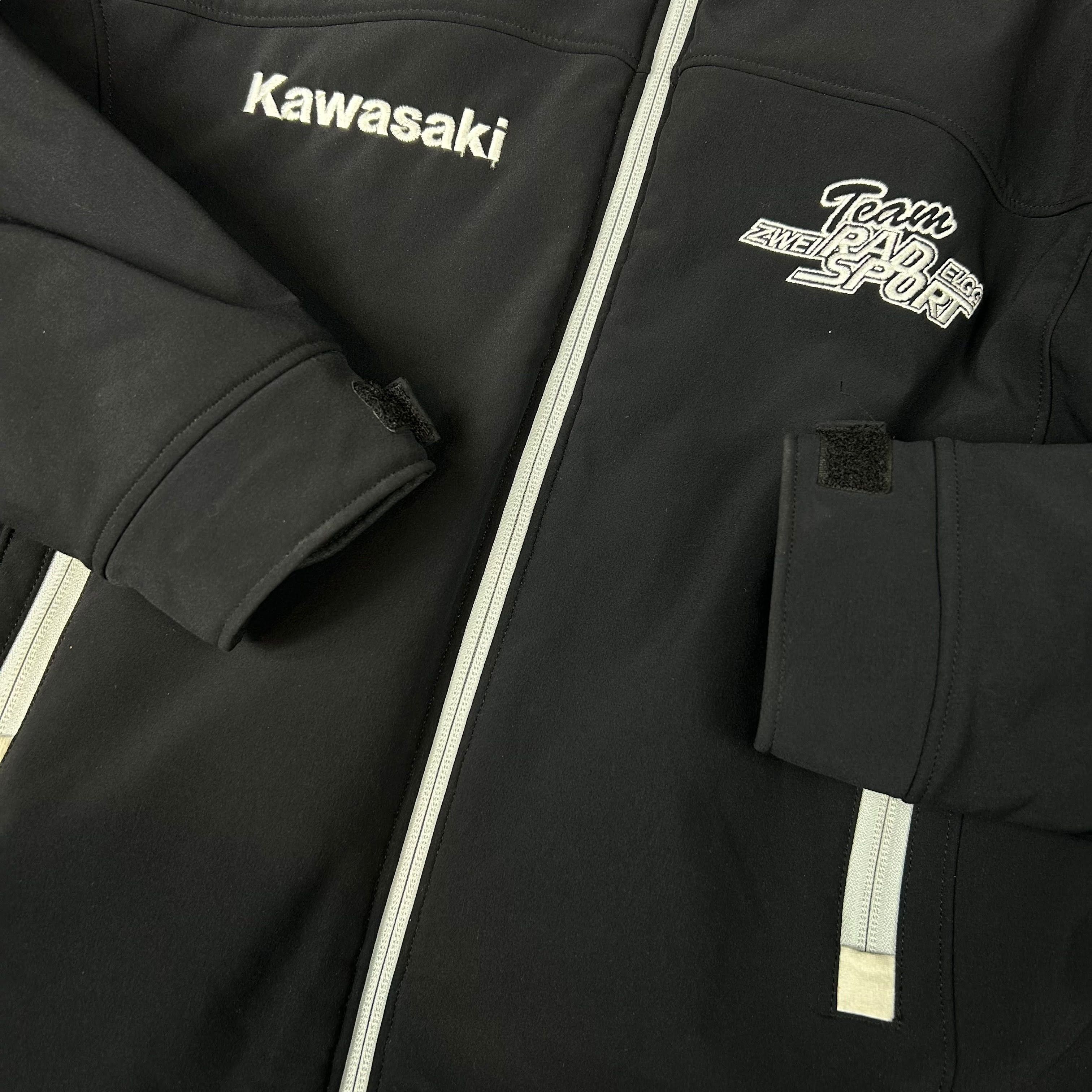 Vintage Castrol Kawasaki 2 in 1 Jacket Fleece Zip Embroidered XXS Size US XS / EU 42 / 0 - 7 Thumbnail