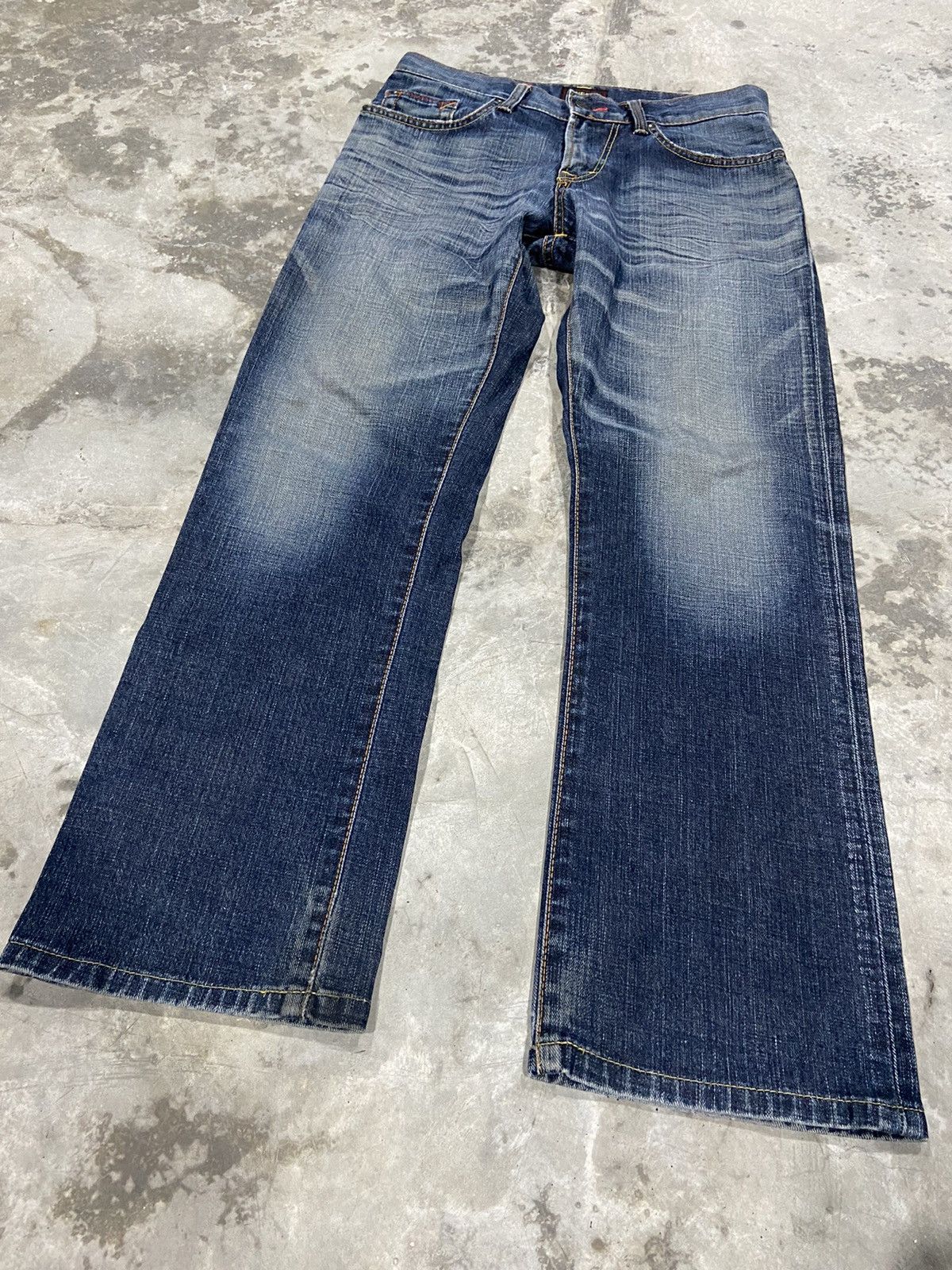 Edwin Edwin Blue Trip Flare Rare Design Size US 30 / EU 46 - 1 Thumbnail