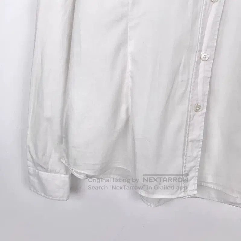 Burberry Burberry White Cotton Women's Long Sleeve Shirt. Size L / US 10 / IT 46 - 4 Thumbnail
