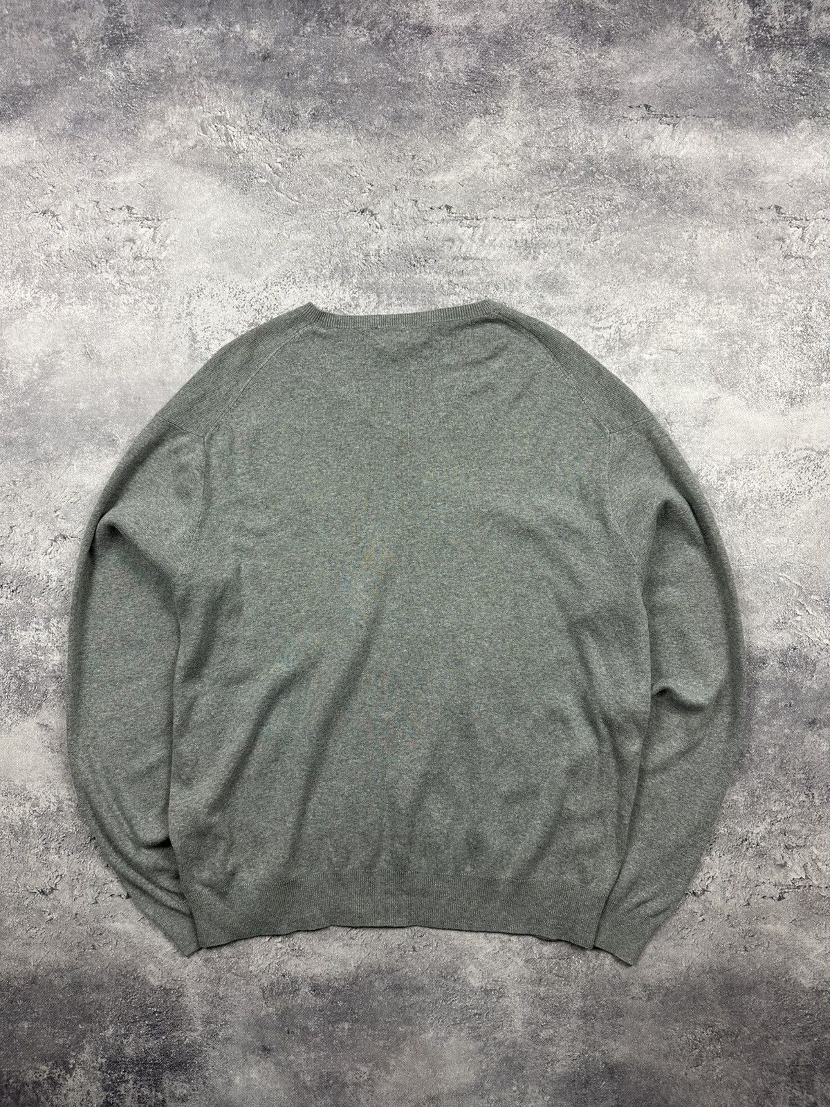 Polo Ralph Lauren Vintage Polo Ralph Lauren Grey V-Neck Sweater Jumper Pony Size US L / EU 52-54 / 3 - 11 Thumbnail