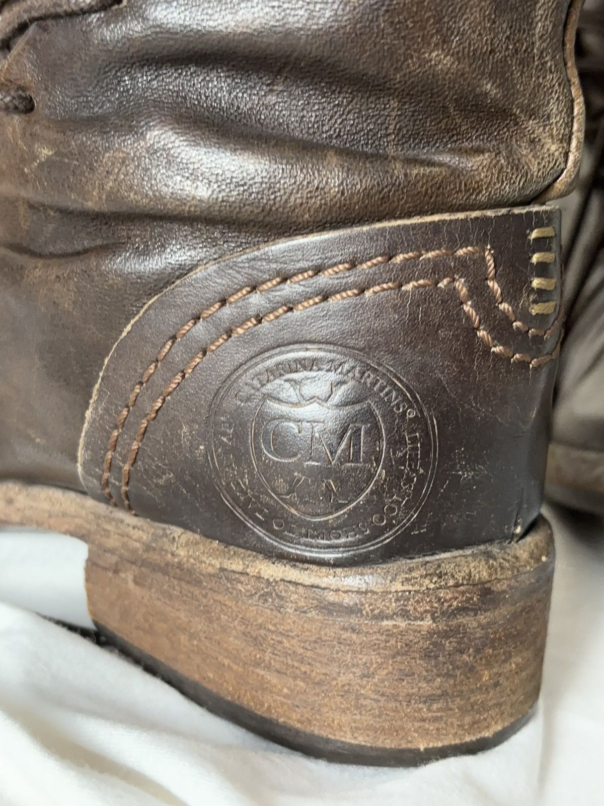 Leather LEATHER BONDAGE MOTO BOOTS LACE UP Size US 7 / IT 37 - 13 Thumbnail