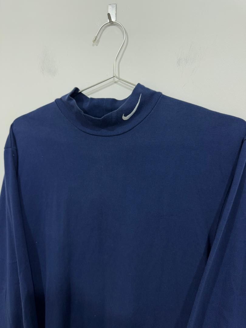 Nike × Vintage Vintage Y2K Nike Turtleneck Tee Size US M / EU 48-50 / 2 - 2 Thumbnail