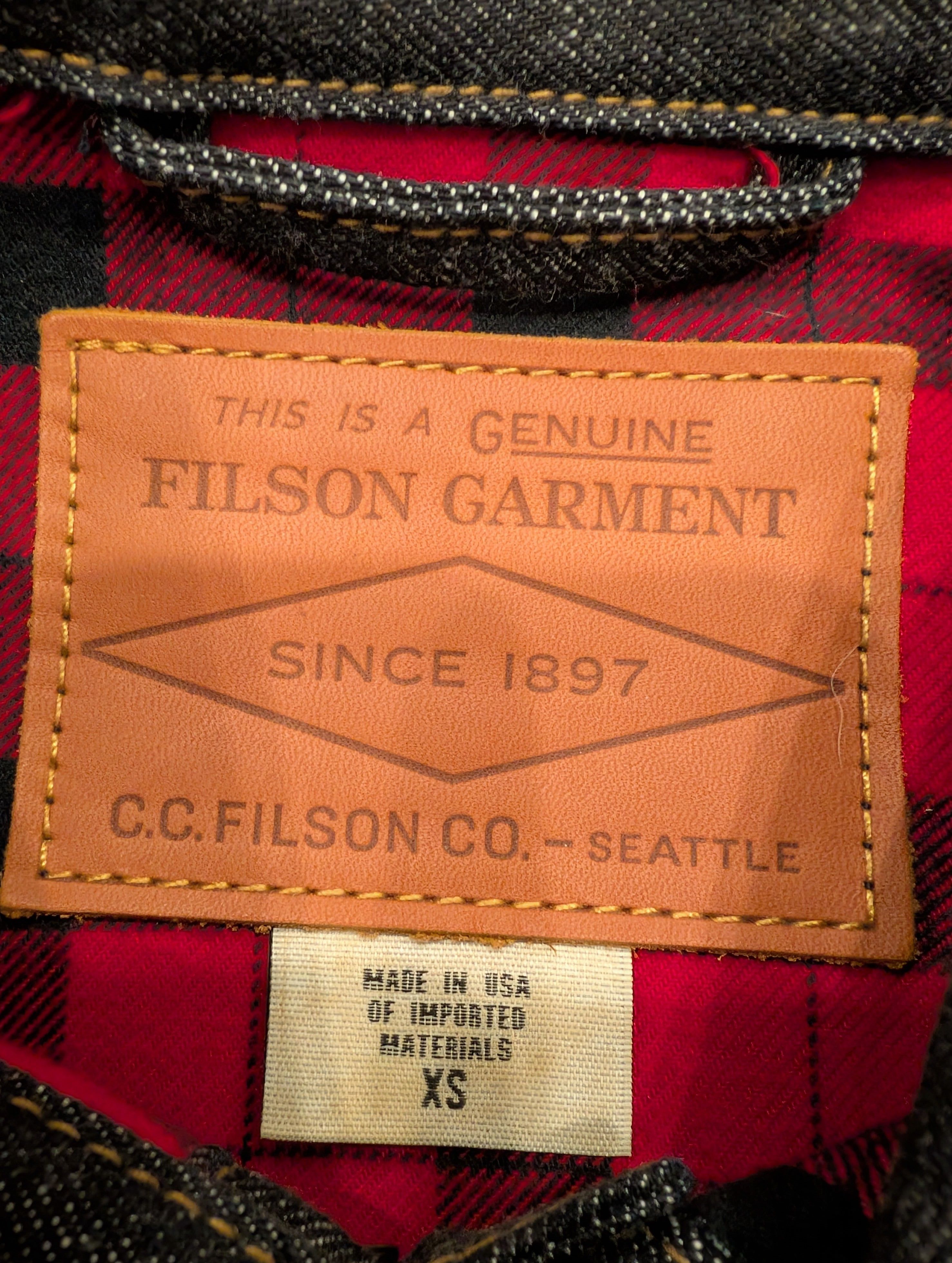 Filson Filson Lined Denim Short Cruiser Jacket Indigo Made in USA Size US XS / EU 42 / 0 - 3 Thumbnail