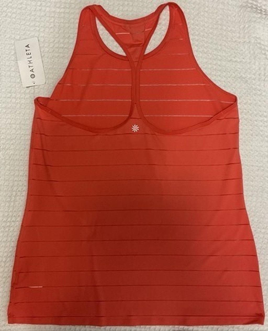 Athleta NWT Athleta Stripe High Mesh Chi Tank Top Athletic Women XLT Size XL / US 12-14 / IT 48-50 - 11 Thumbnail