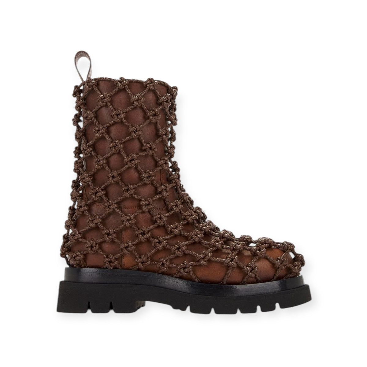 Bottega Veneta Bottega Veneta Knot Web Lug Boots MSRP $9000 Size US 10 / EU 43 - 1 Thumbnail