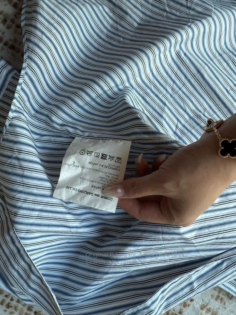 Comme des Garcons Comme Des Garcons Classic blue striped shirt Size S / US 4 / IT 40 - 3 Thumbnail