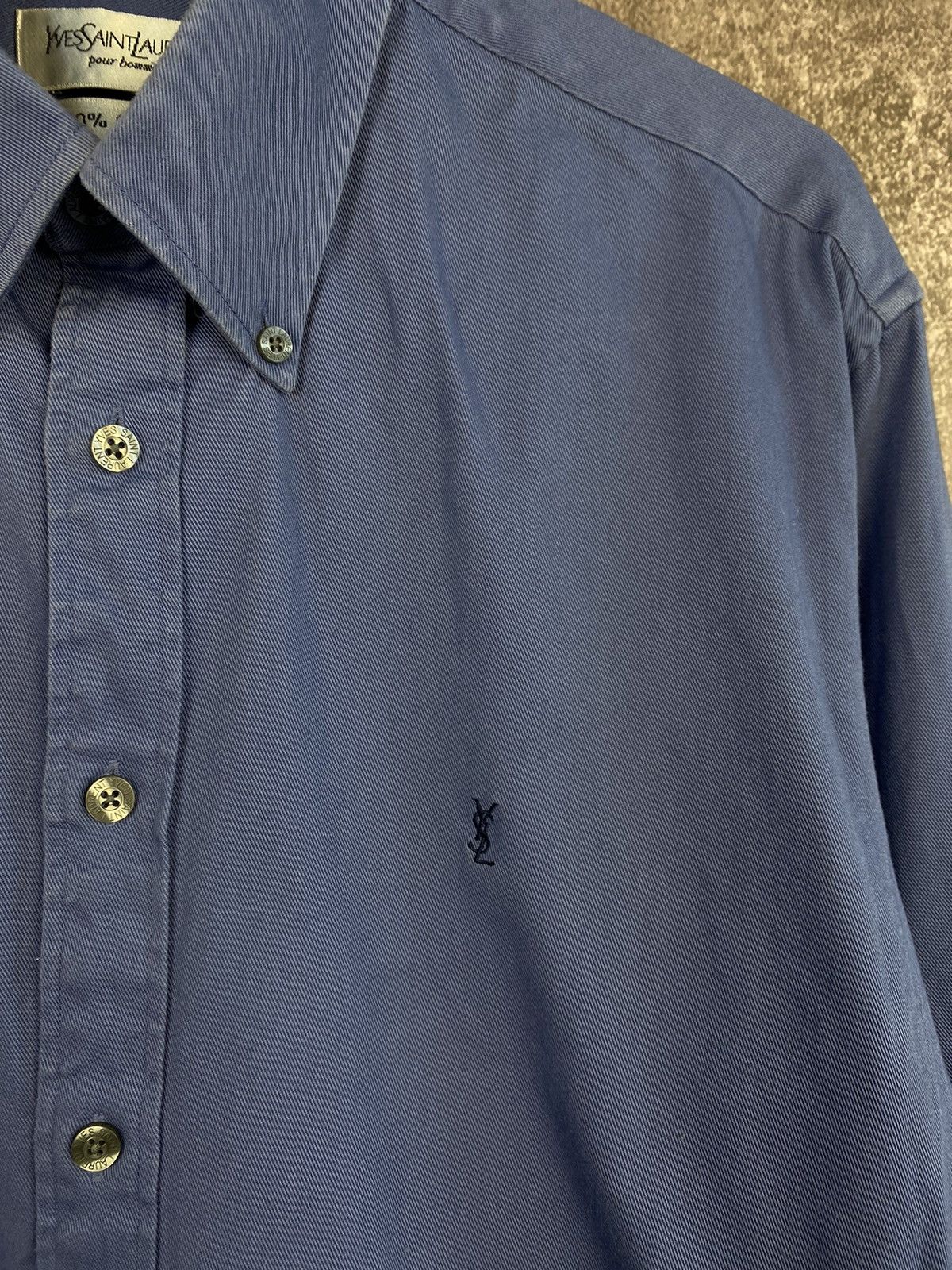 Saint Laurent Paris Cotton YSL Shirt Heavy Yves Saint Laurent Overshirt Size US M / EU 48-50 / 2 - 4 Thumbnail