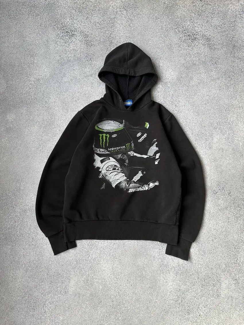 Vintage Vintage Kawasaki Monster Joe Rocket Racing Team Hoodie Size US M / EU 48-50 / 2 - 4 Thumbnail