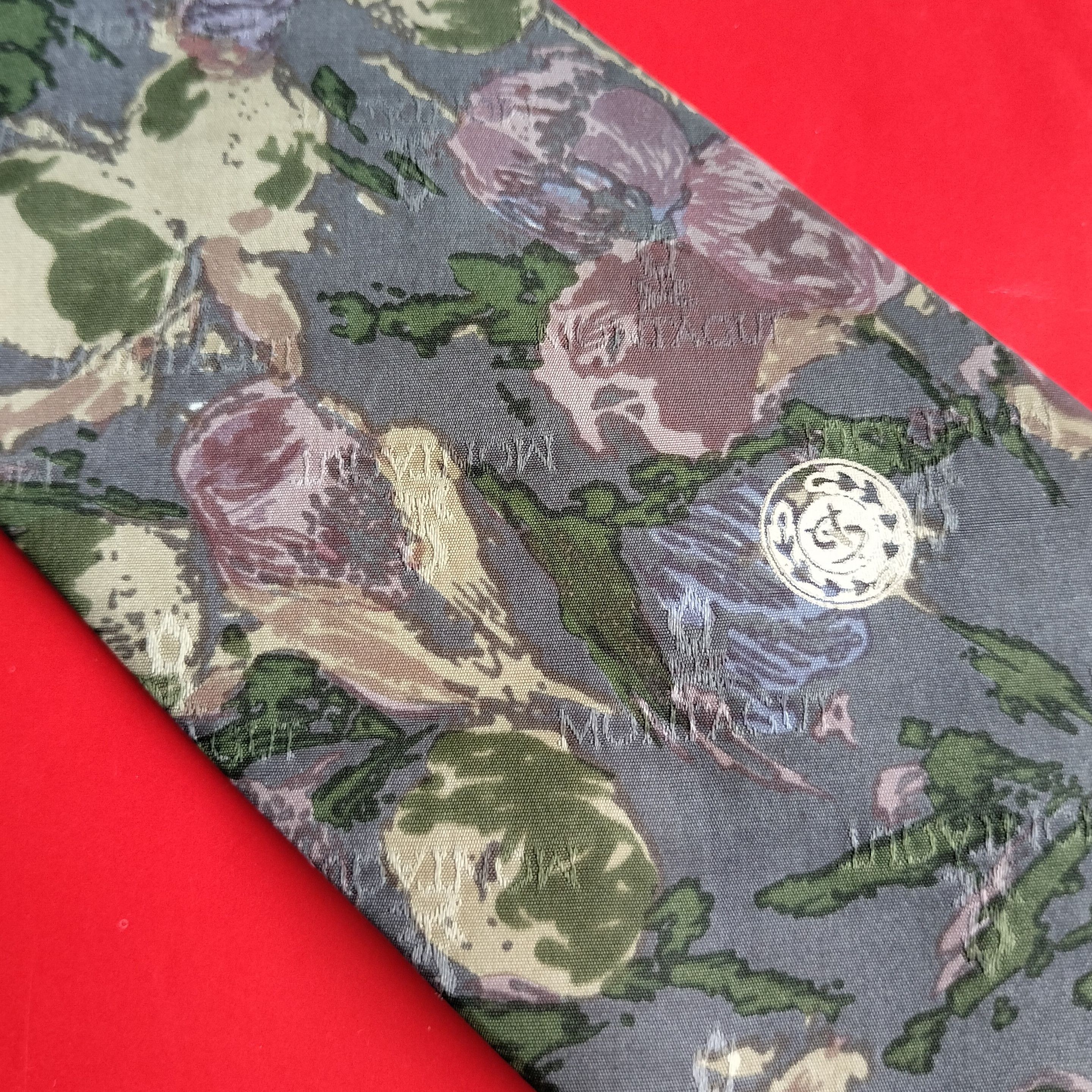 Montagut Vintage Montagut paris floral silk tie Size ONE SIZE - 5 Thumbnail